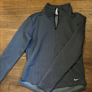 Nike Men's Dark Gray Zip-Up Sweater